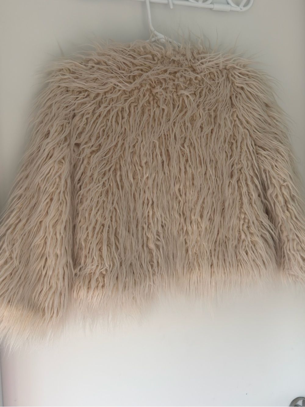 Zara Knit Limited Edition Faux Fur Shaggy Jacket - Size Small - Picture 2 of 3